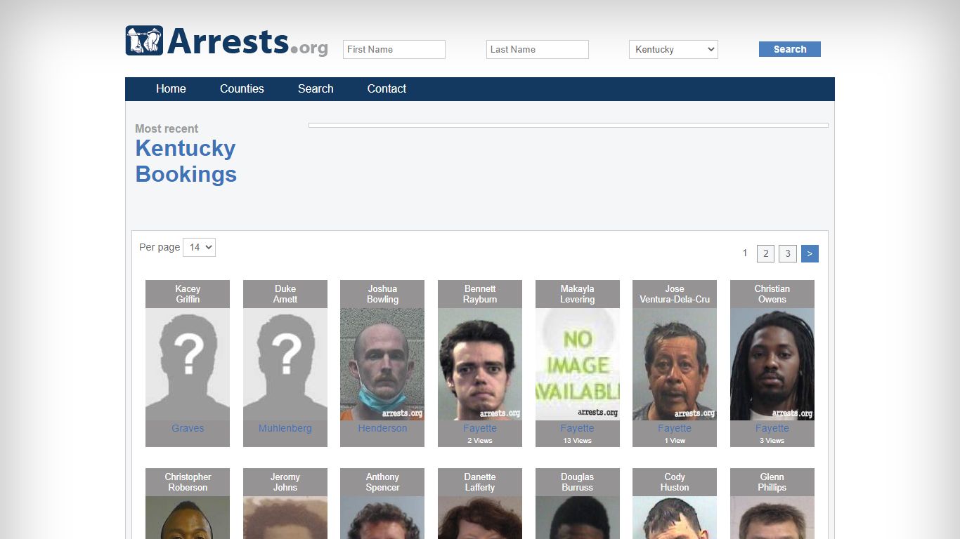 Kentucky Arrests and Inmate Search